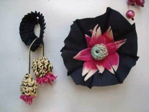 Teile aus einem gefundenen Regenschirm