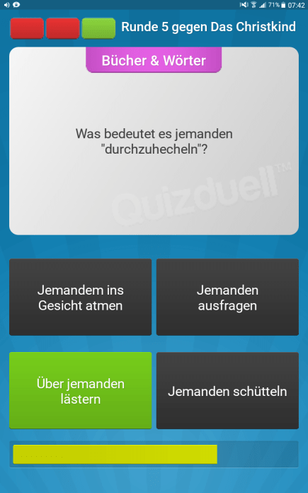 durchhecheln quizduell